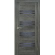 Дверь межкомнатная остеклённая ЦАРГИ ПВХ COMFORT-11 Бетон Серый 3D