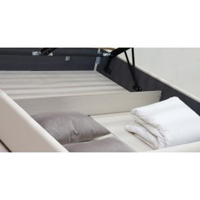 Кровать Синди с подъемным механизмом и дном коричневая