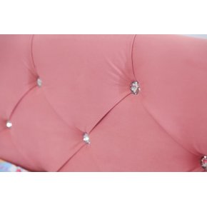 Кровать Звездочка с бортиком розовая